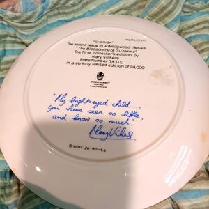 Signed VINTAGE Plate